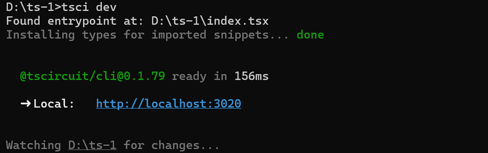 tsci dev result